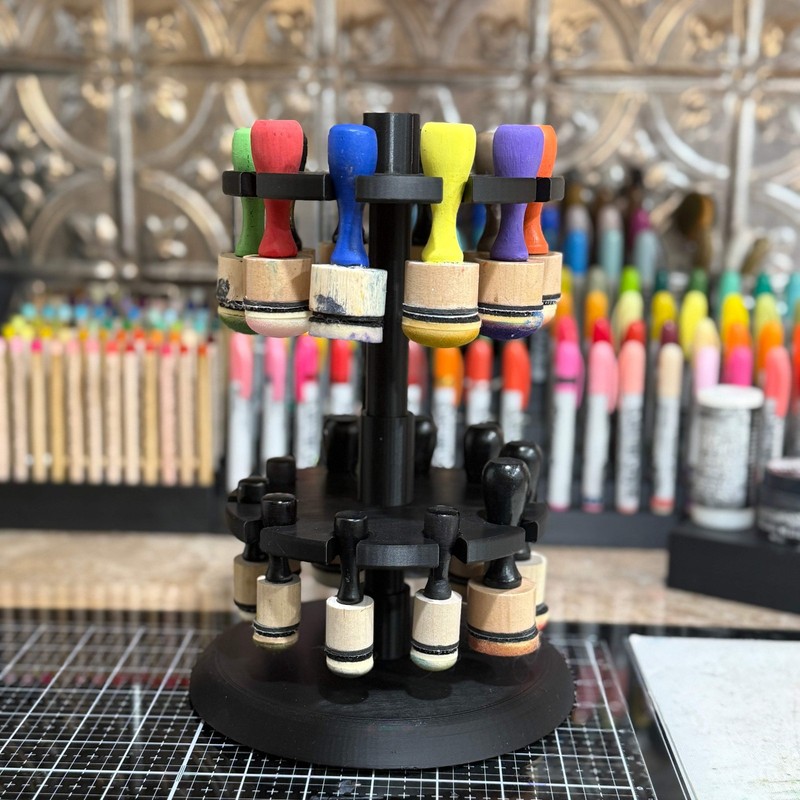 Alcohol Ink Applicator Tool Carousel – Holds 20 Applicators – Craft Storage Orga gallery
