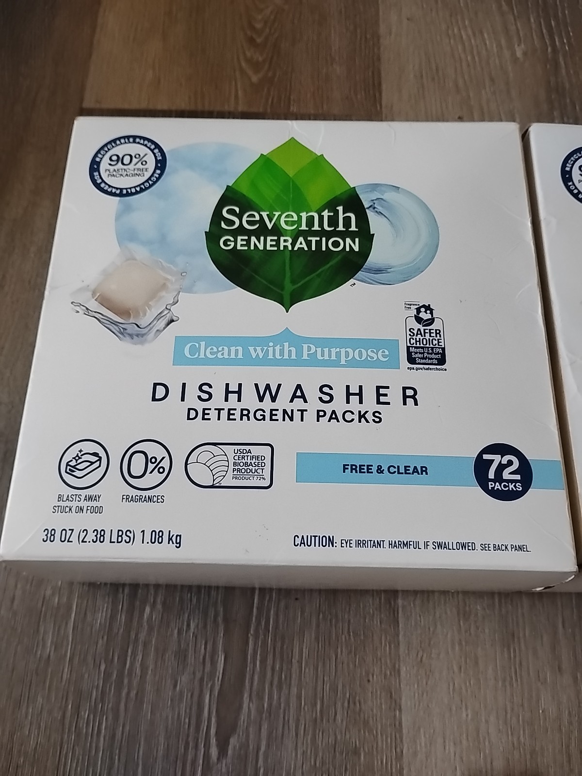 Seventh Generation Free Clear Dishwasher Detergent Packs 72 Count Sparkling C... gallery