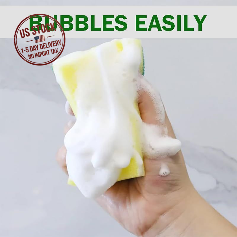 Kitchen Scrub Sponges 32 Count Non Scratch Dish Sponges Cleaning Stovetop Sinks gallery