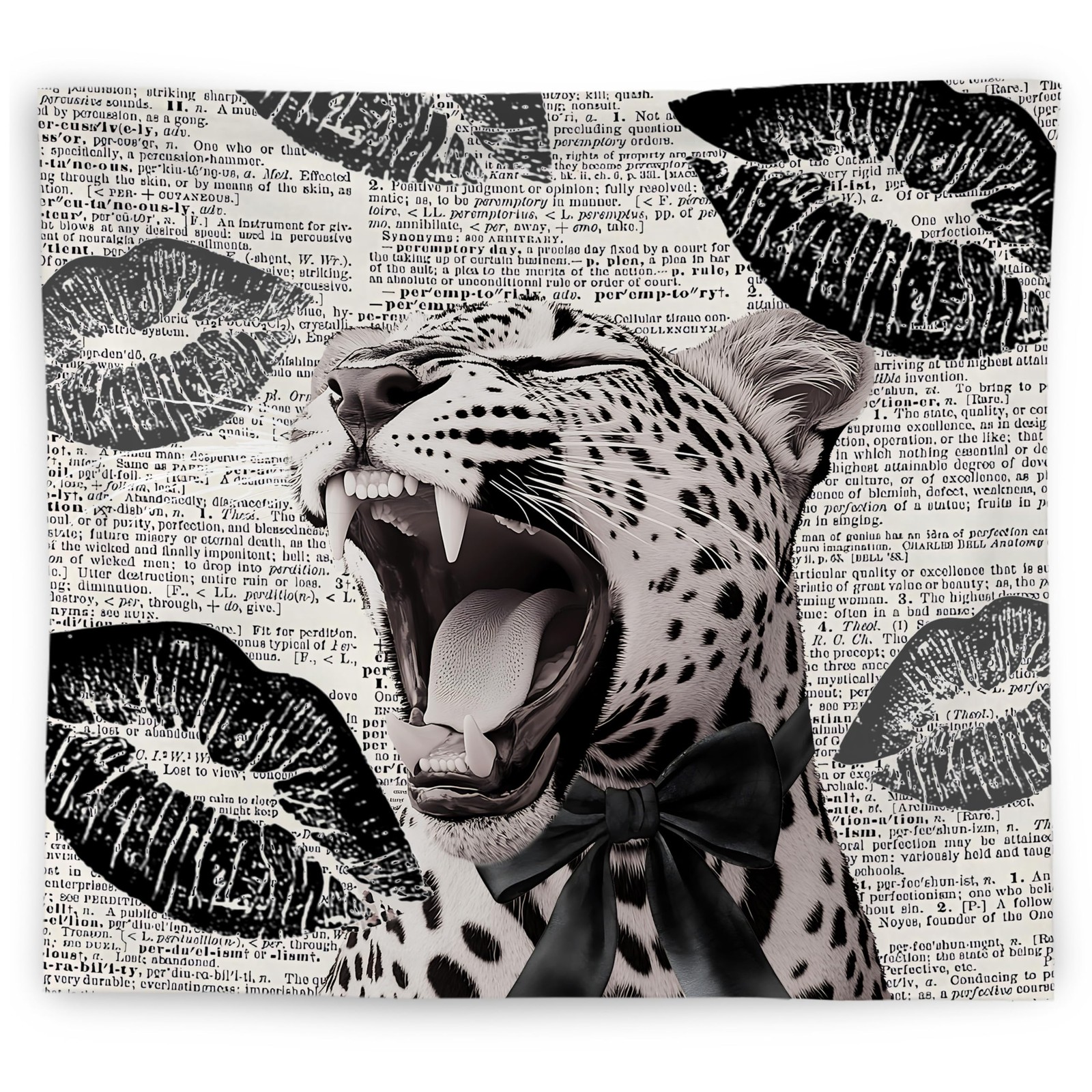 Trendy Leopard Tapestry Wall Hanging, Cheetah Leopard Room Decor, Vintage Fun... gallery