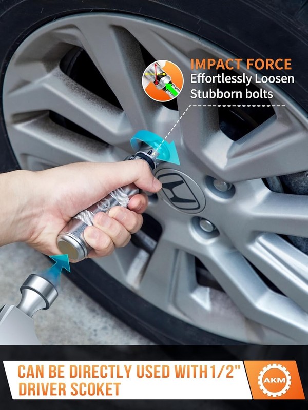Versatile 3/8" Reversible Impact Screwdriver for Extracting Stubborn Bolts gallery