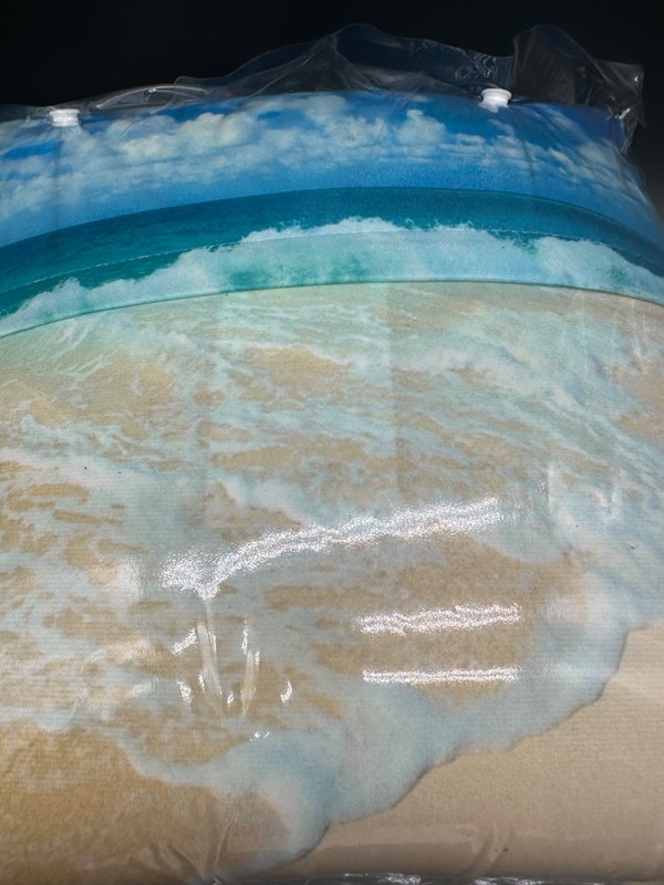 Cool Magic Pillow Beach Scene Bamboo Vibrating Massage Pillow 12" x 12" READ gallery