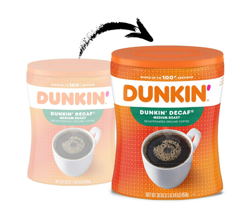 2 Pack - Dunkin' Original Blend Medium Roast Decaf Ground Coffee, 30 Oz. gallery