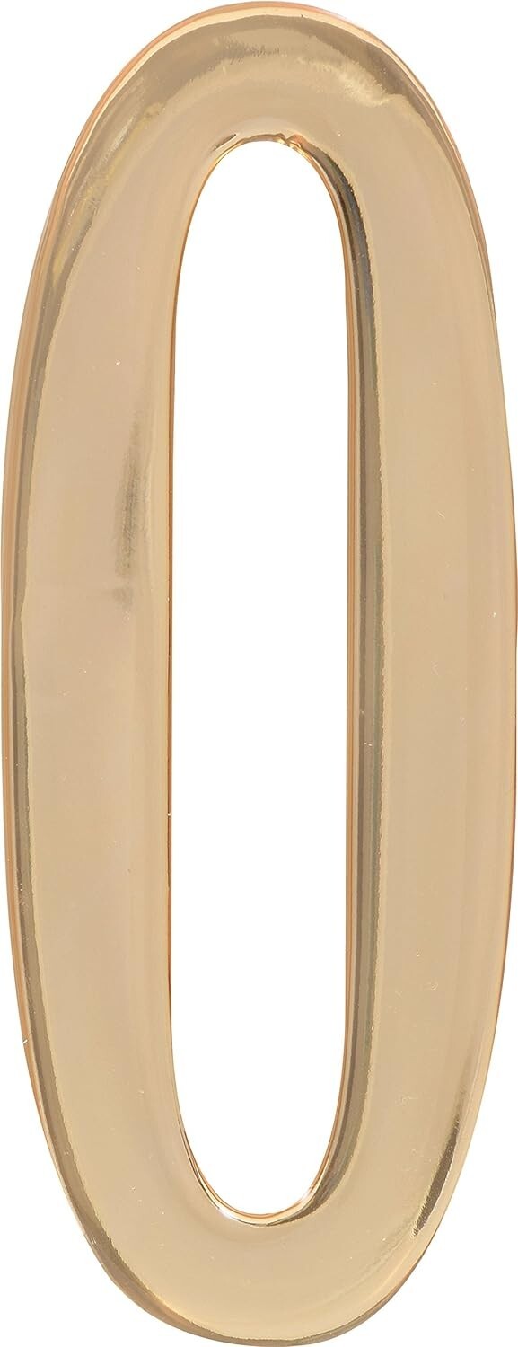 Hillman 4-In. Gold Decorative Self-Adhesive Domed House Number 0 gallery