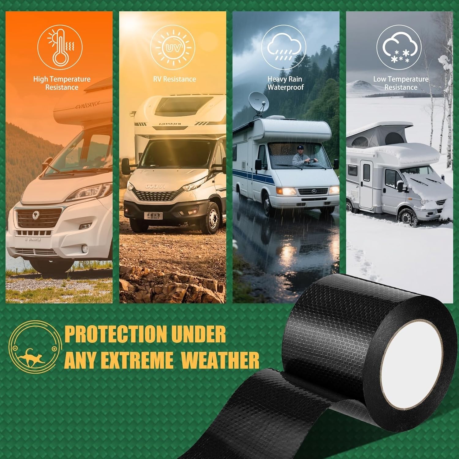 RV Underbelly Material Repair Tape, Flex Seal Belly Tape with Permanent Strong A gallery