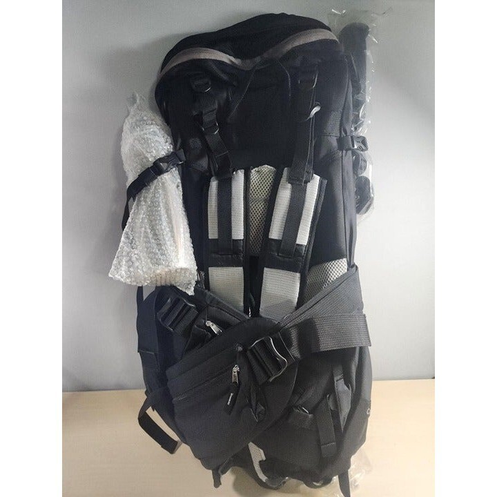 Backpacking Backpack with Trekking Pole and Water Bottle 5