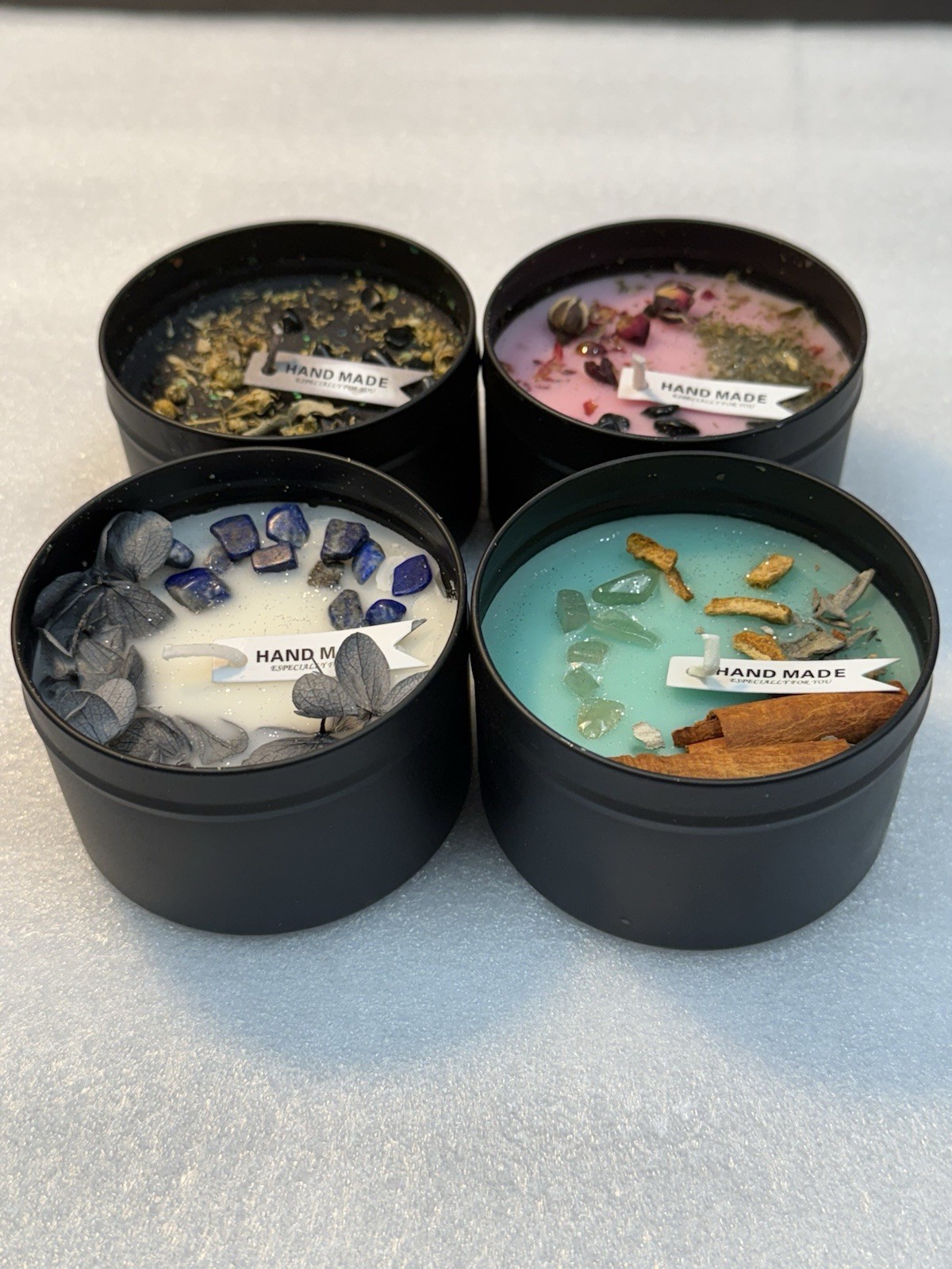 Tin scented candles " Perfect Gift “ "Gift Idea” "handmade” special candles gallery