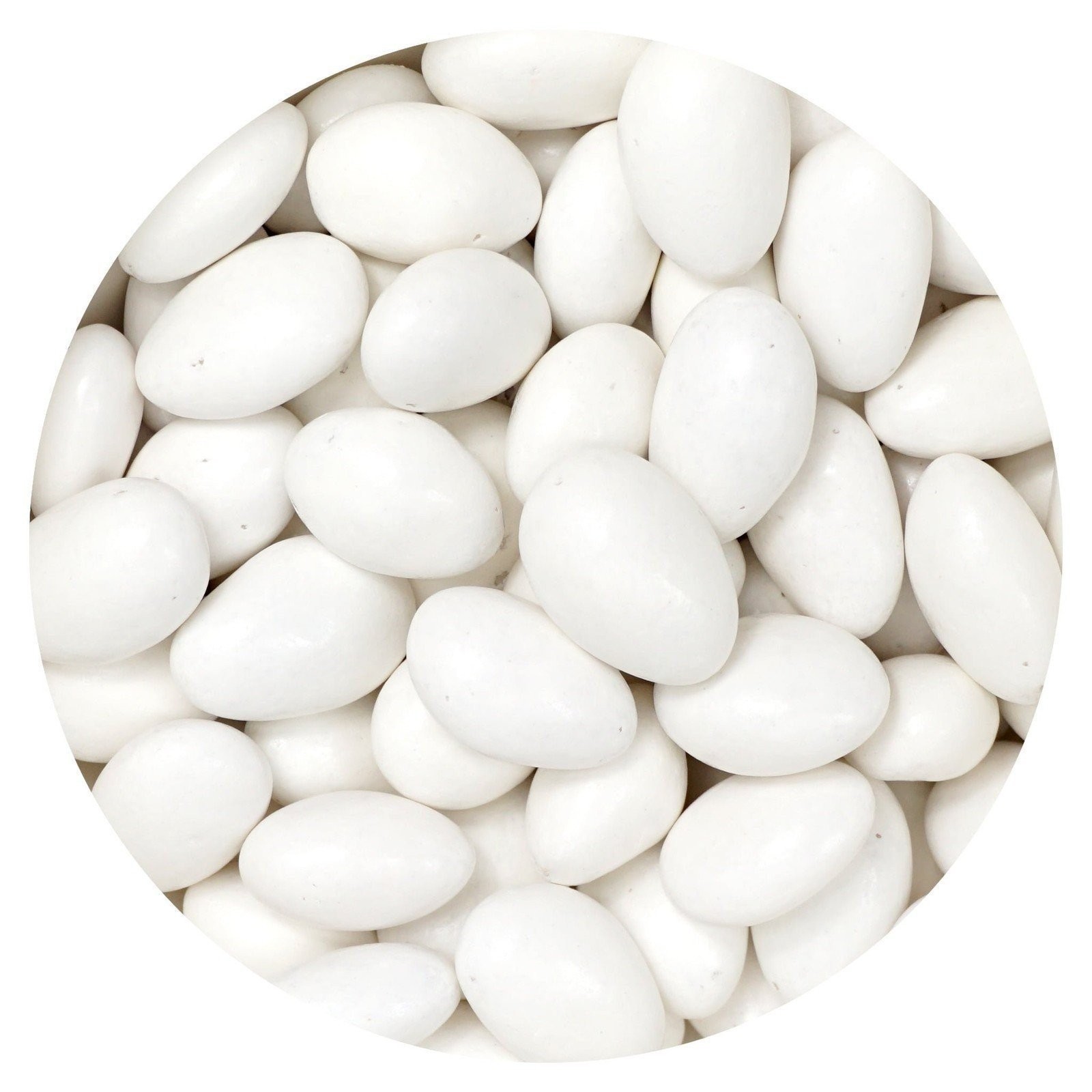 White Jordan Almonds, 2 Pound Jordan Almonds Bulk Bag, White Candy, White... gallery