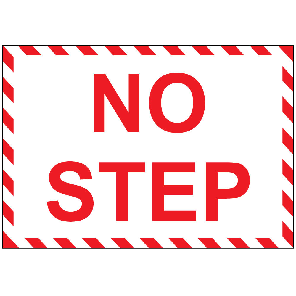 No Step Aluminum Metal Sign gallery