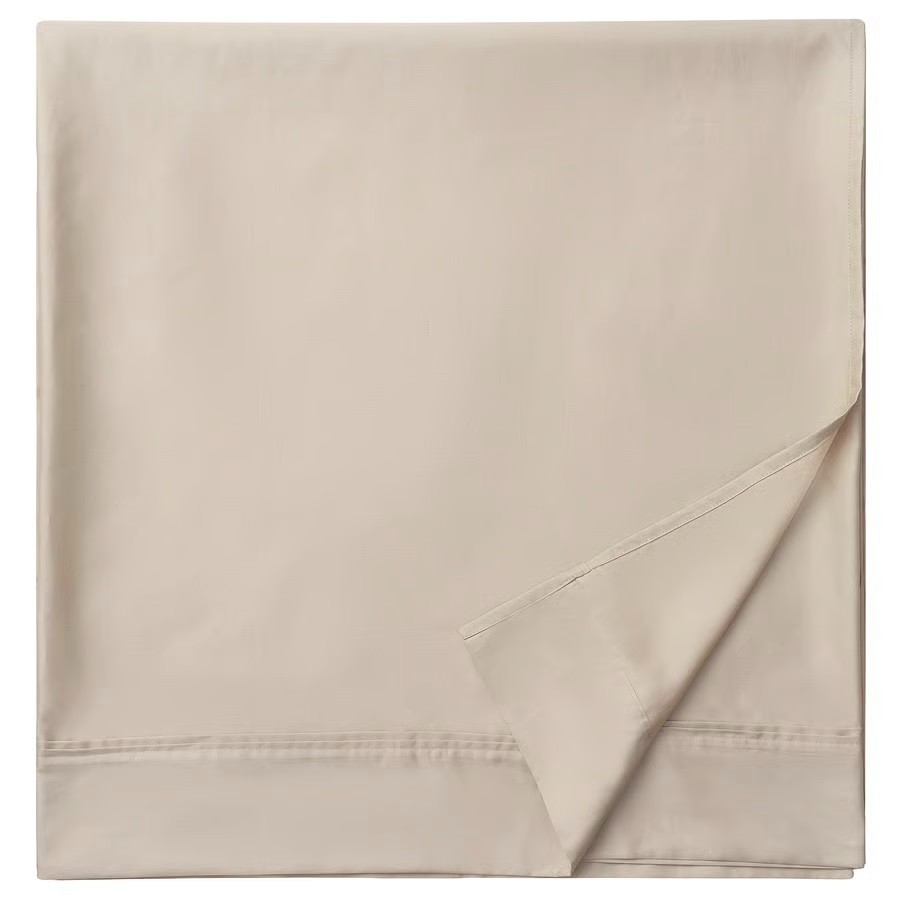 IKEA NATTJASMIN Beige Full/ Double Flat Sheet gallery