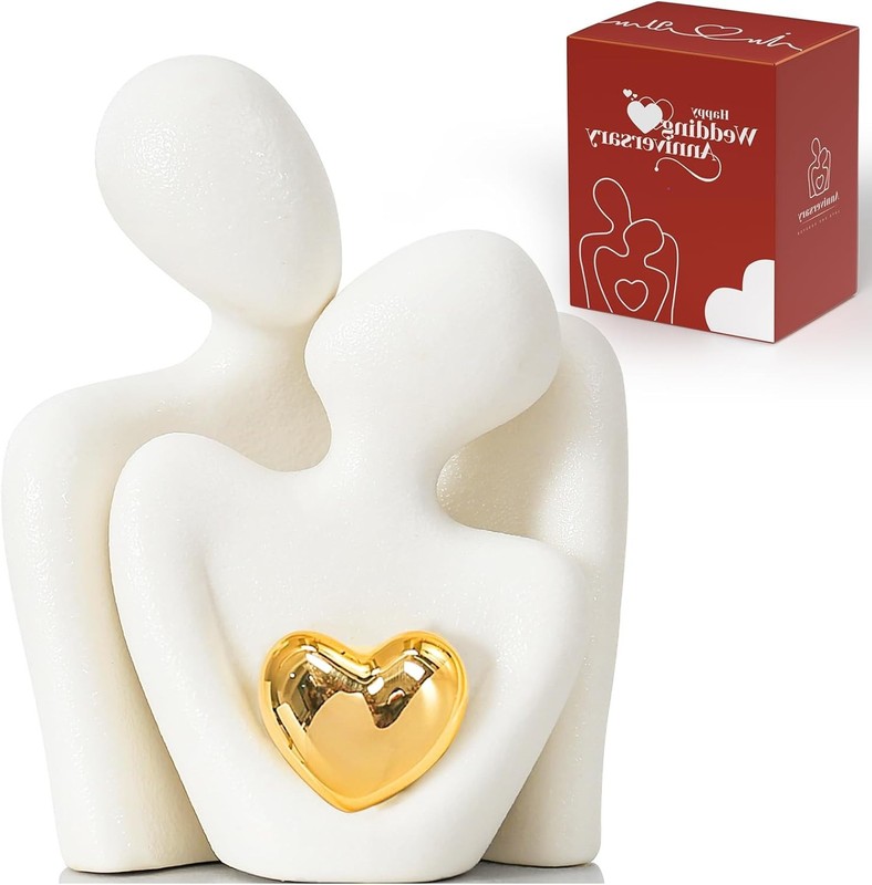 Mini Couple Statue Tv Stand Decor Items for Living Room, Abstract Sculpture K... gallery