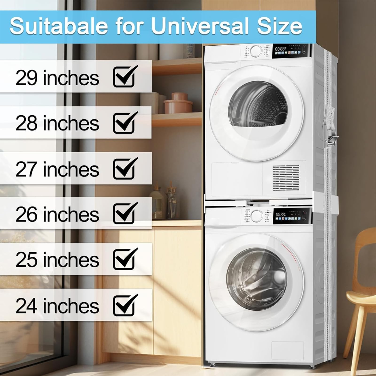 Upgrade Washer Dryer Stacking Kit, Universal Washer Dryer Stacking Kit Adjust. gallery