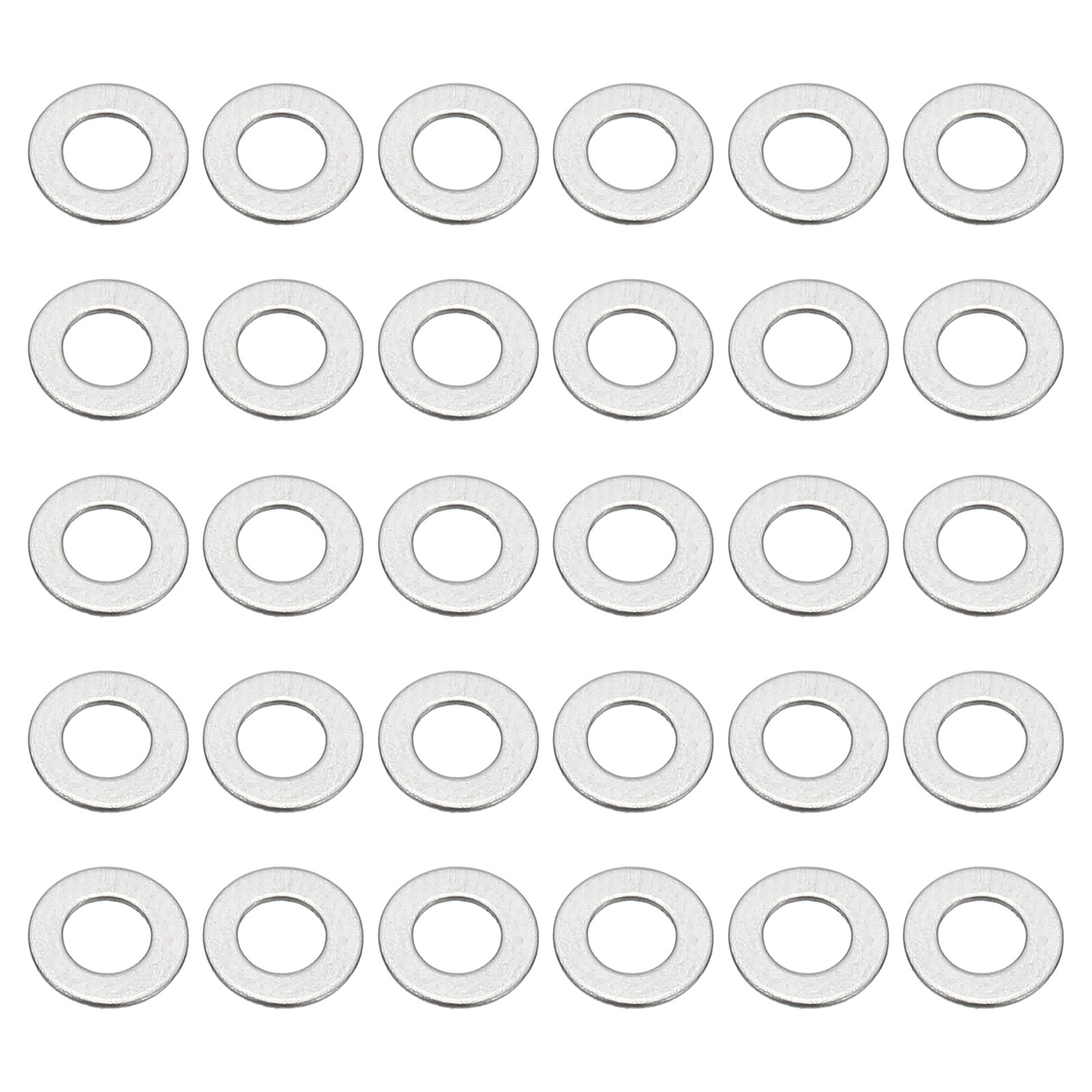 30 Pcs 304 Stainless Steel Flat Washer Metal Washers (M3x6x0.5mm) gallery