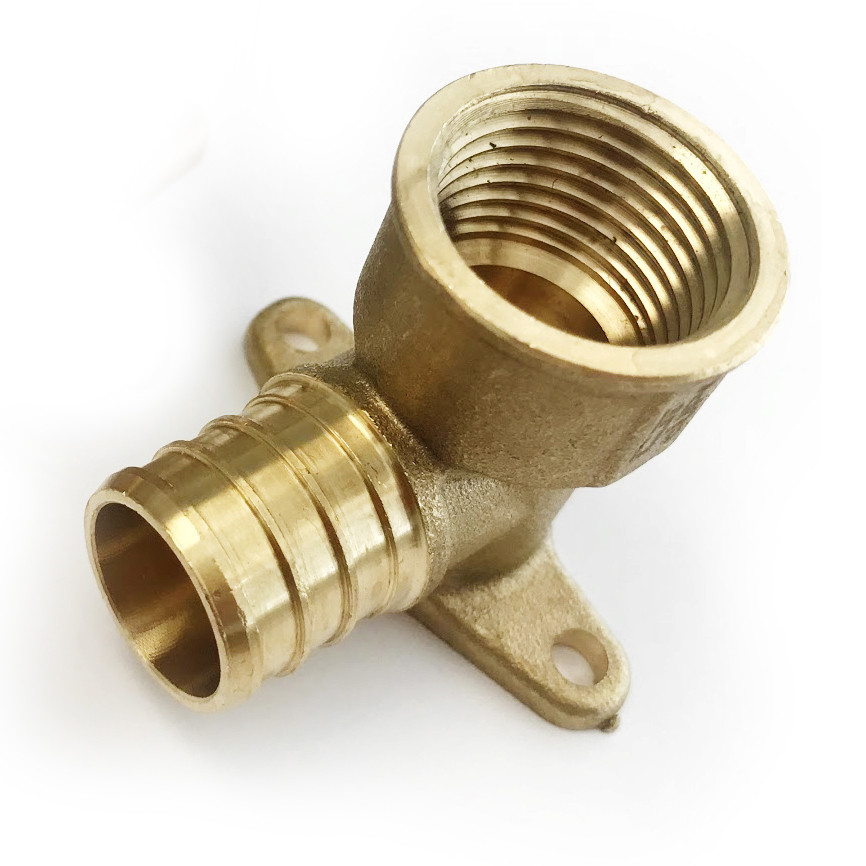 EFIELD 2 PC 3/4" PEX X 1/2" FEMALE NPT THREADED DROP EAR ELBOW CRIMP FITTINGS gallery