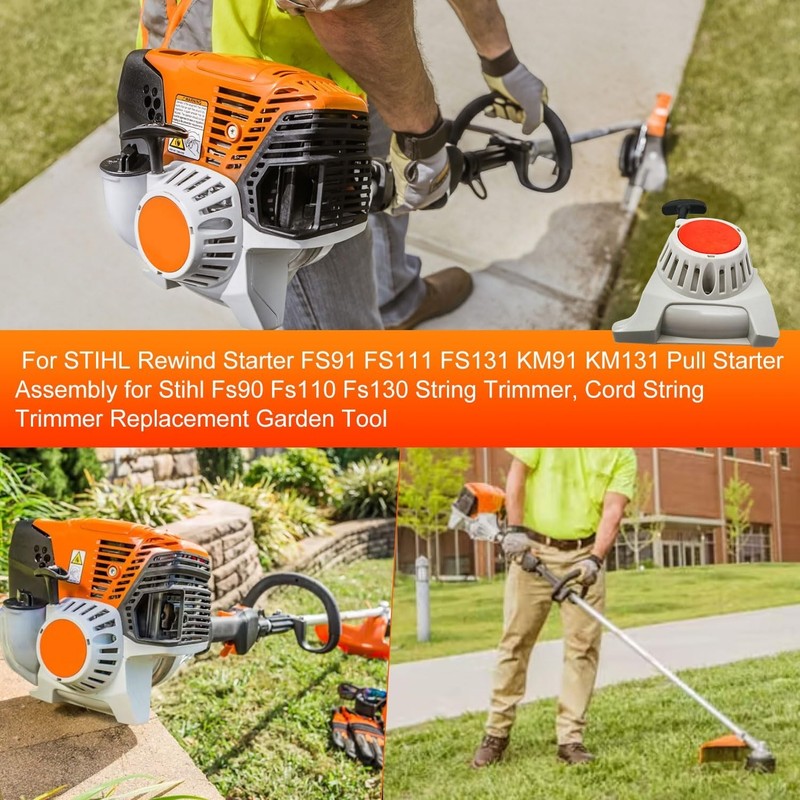 Pull Starter Assembly for Stihl FS90 FS91 FS110 FS111 FS130 KM91 KM131 - Easy In gallery