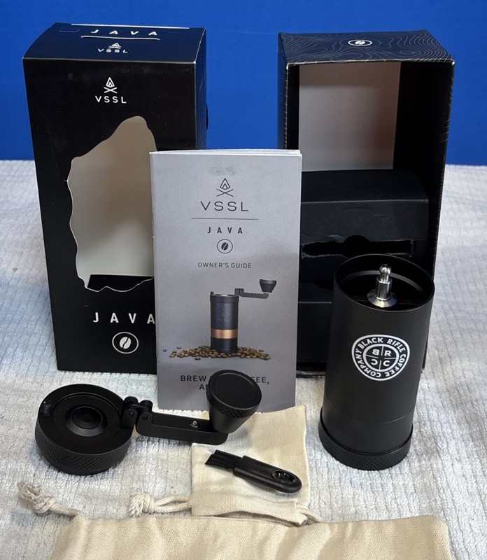 New! VSSL Java Black Portable Manual Coffee Espresso 20g Burr Grinder. Camping gallery