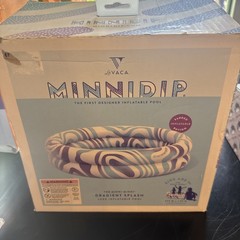 New MINNIDIP GRADIENT SPLASH INFLATABLE POOL 4 ft W x 1 ft H Box Is Damaged