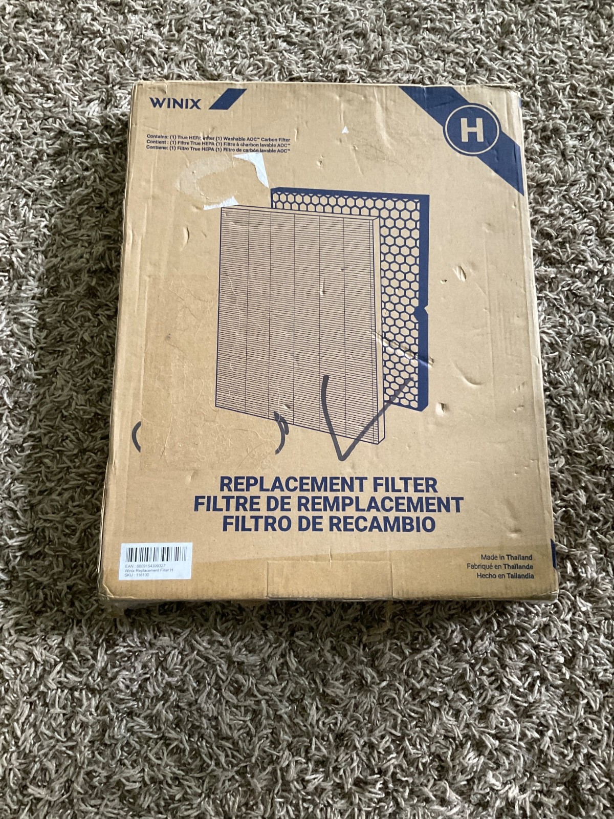 NEW Genuine Winix 116130 Replacement Filter H for 5500-2 Air Purifier White gallery