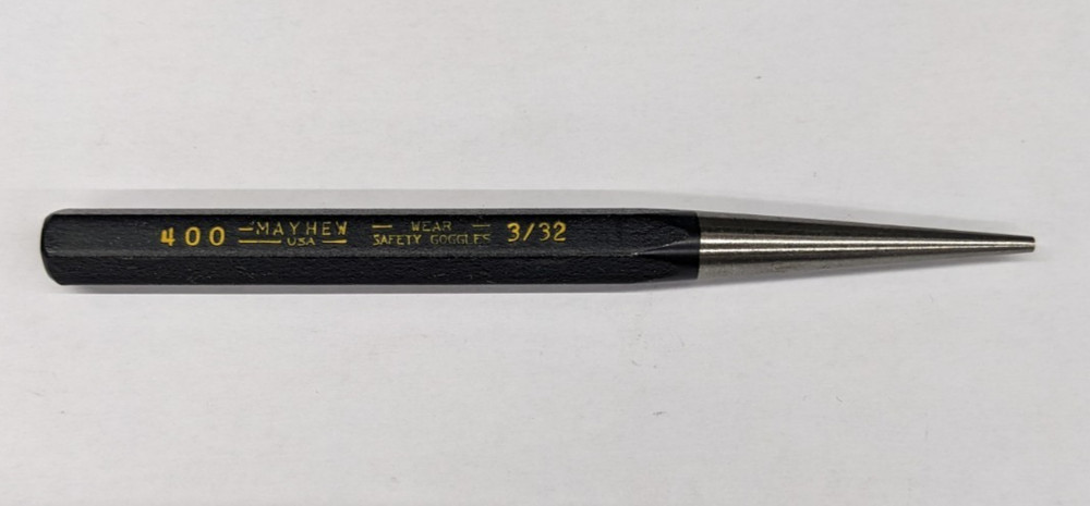 Mayhew 3/32" Solid Punch 5" Long 20000 400 USA Warranty