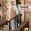 VIVOSUN 3-4Step Wrought Iron Handrails,0-37° Adjustable Stair Railing Porch Post gallery