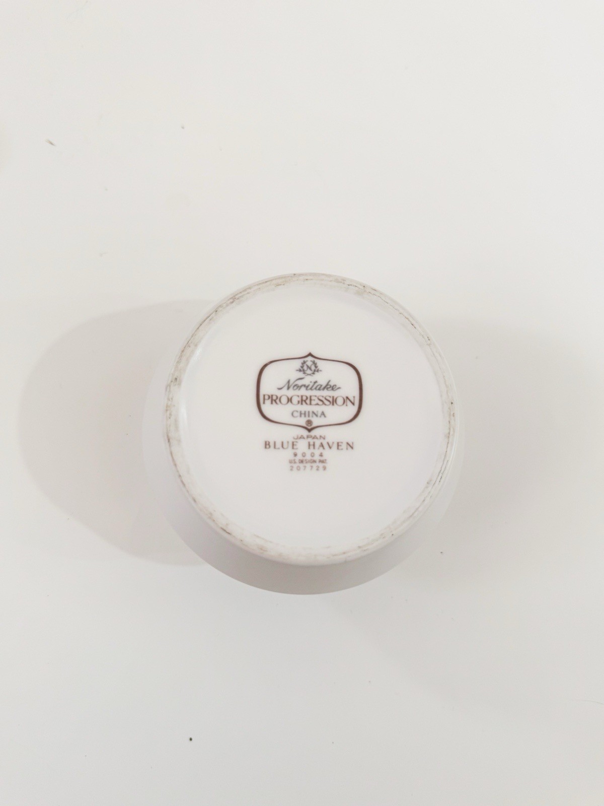 Noritake Progression Blue Haven 9004 Covered Sugar Bowl w Lid Blue Floral Japan gallery