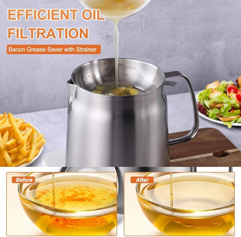 Multifunctional Oil Strainer Pot Set gallery