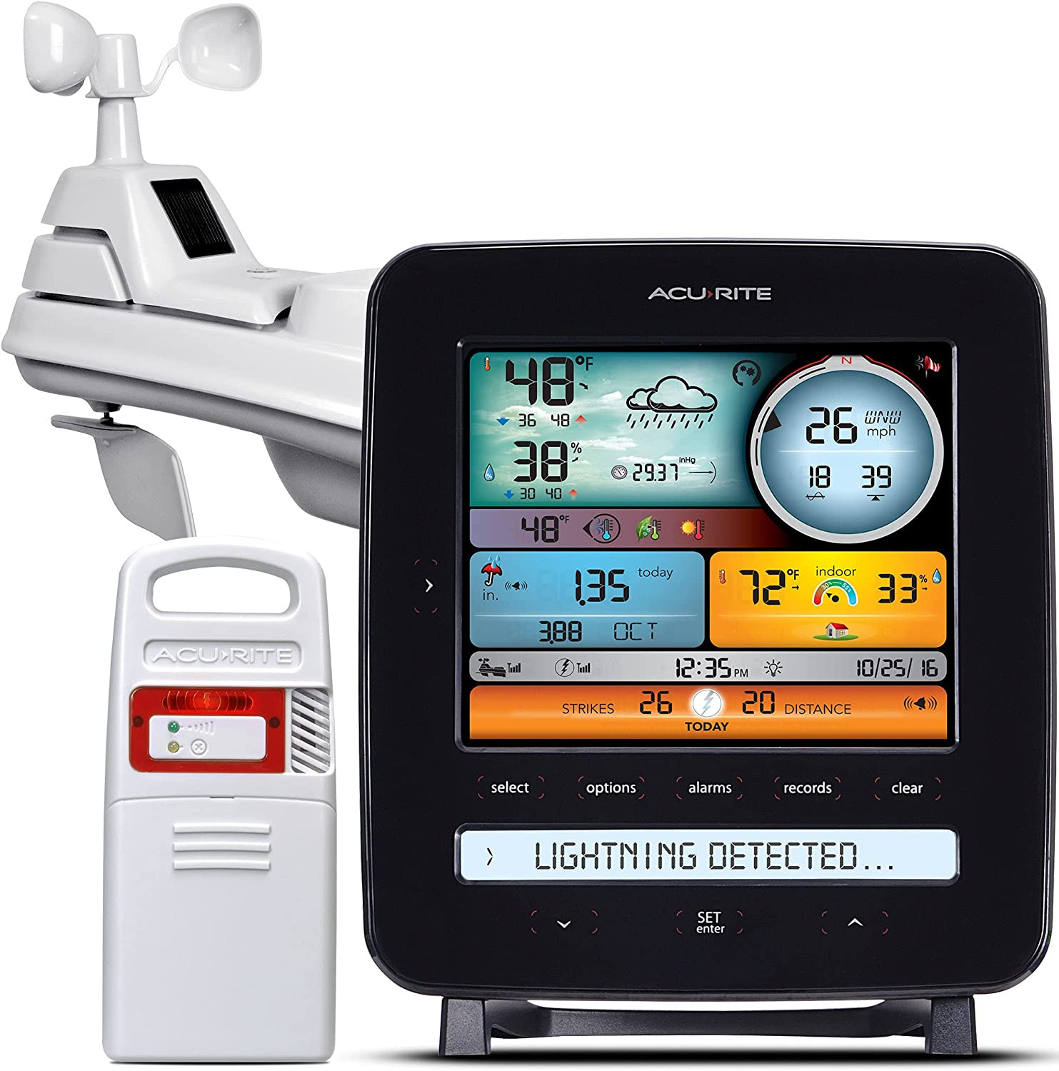 Acurite Iris (5-In-1) Professional Weather Station with LCD Display and Lightnin gallery
