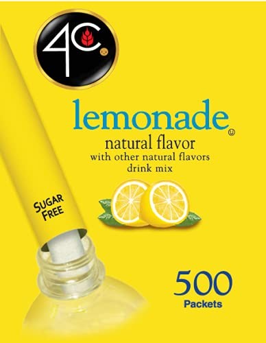 4C Powder Drink Stix, Lemonade 500 Count, Bulk Buy, Singles Stix, On the Go, ... gallery