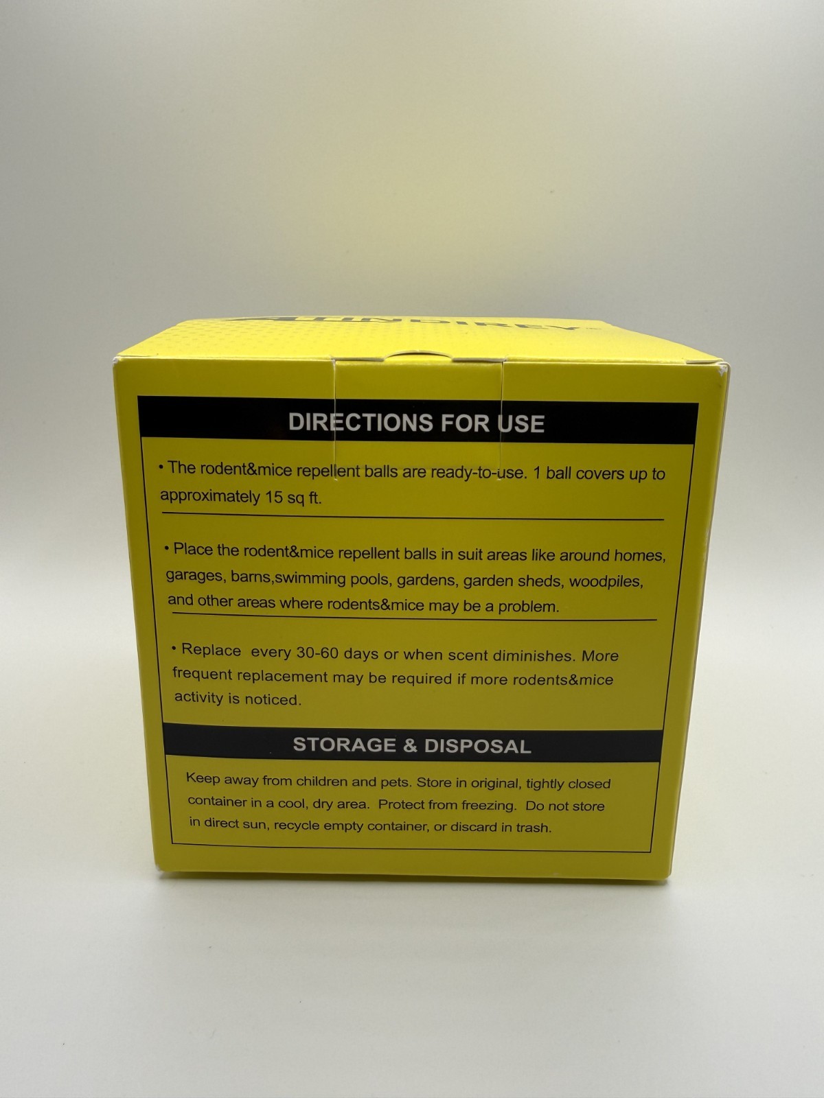 ATINDIREY Rodent & Mice Repellent Deter 12 Scent Balls Indoor/outdoor Brand New gallery
