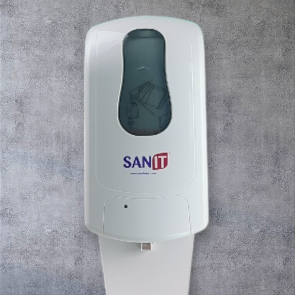 Automatic Soap Dispenser Wall Mounted w/ Drip Tray, Refillable 1300 ml Bottle