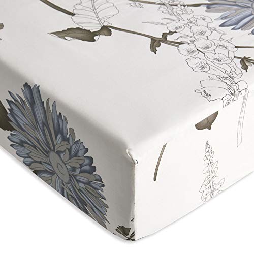 Wake In Cloud - Floral Sheet Set, 100% Cotton Bedding, Botanical Flowers Pattern gallery