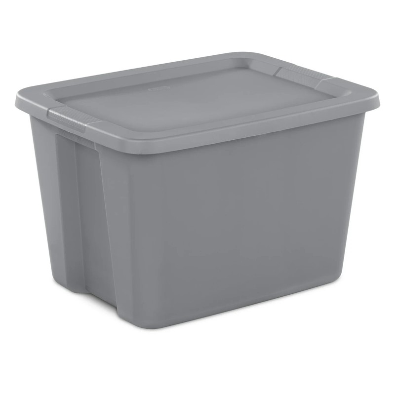 Sterilite Large Storage Bin, 18 Gallon Plastic Storage Container with Snap-On Li gallery