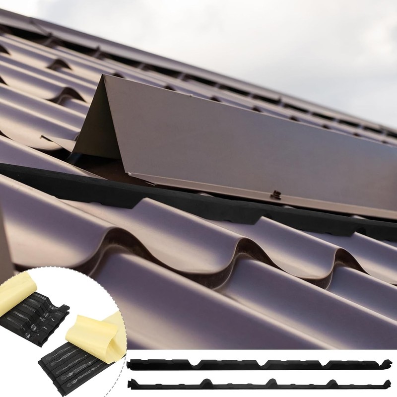 20 Pcs 9 Inch Outer Ribbed Profile Foam Closure Strips 3 ft Long Strips gallery