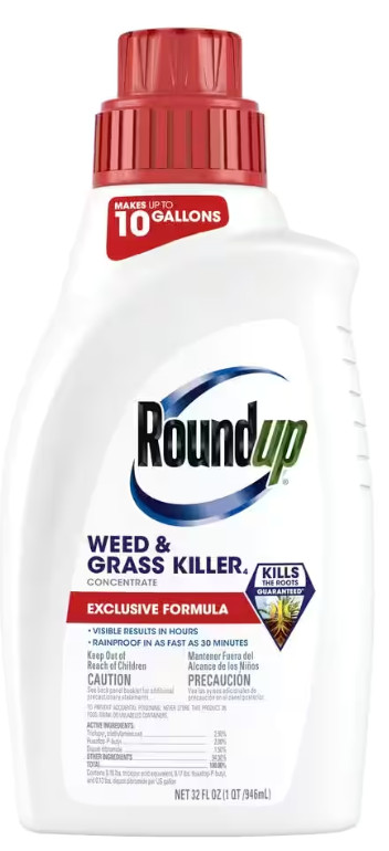 Roundup Weed& Grass Killer Concentrate Makes 10 Gallons - 32 oz. gallery