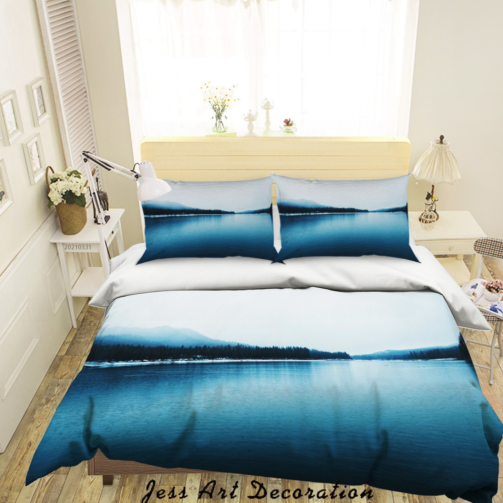 3D Lake Landscape Quilt Cover Set Bedding Sets Pillowcases gallery