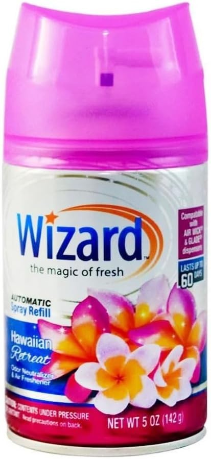6 WIZARD AUTOMATIC SPRAY REFILLS – 5 oz – HAWAIIAN RETREAT gallery