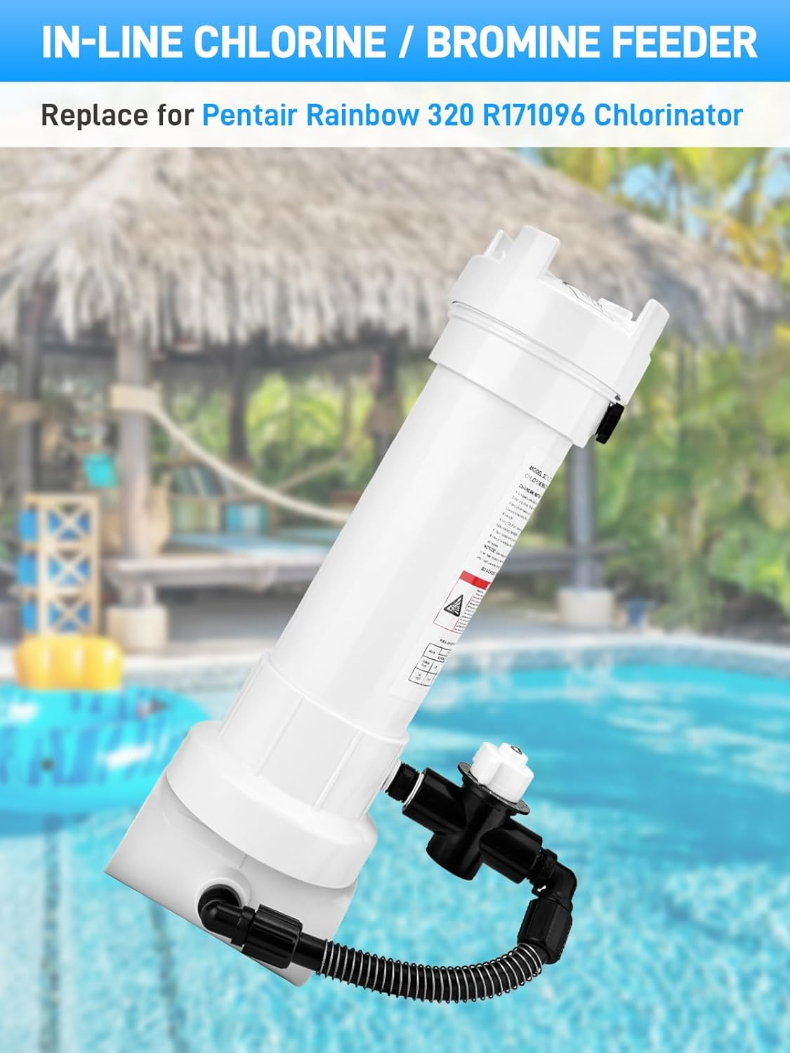 2026 Upgrade R171096 320 Automatic In-Line Chlorine/Bromine Feeder with Chlorina gallery