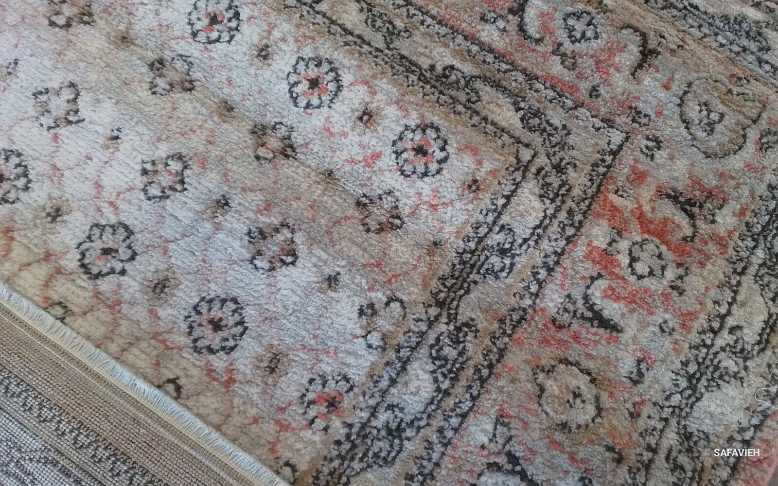 GREY / ROSE 5'-3" x 7'-6" Back Stain Rug, Reduced Price 1172770620 SHV722G-5 gallery