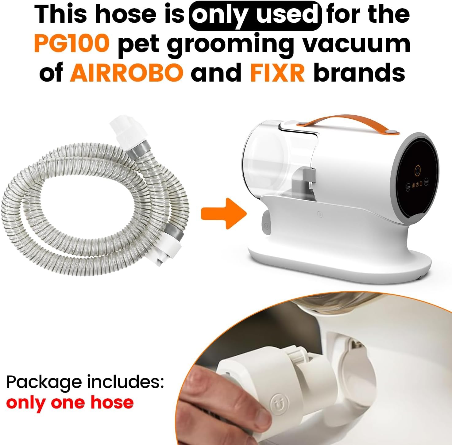 PG100 Replacement Hose for AIRROBO FIXR Pet Grooming gallery
