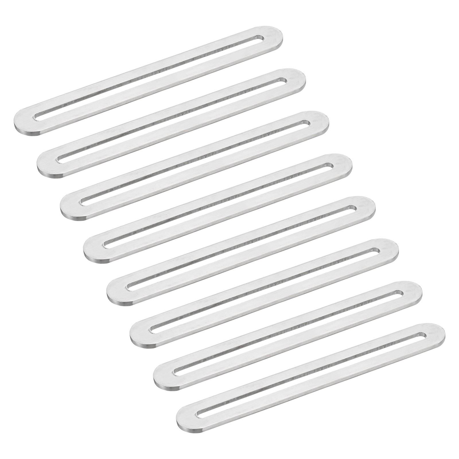 8Pcs 6.1 x 0.75 Inch Adjustable Flat Mending Plate Support with Slot, Silver gallery