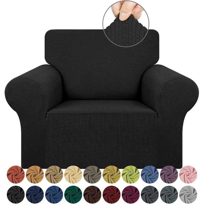 Elastic Sofa Slipcover High Quality Fabric Easy Installation Couch Cover Decor gallery