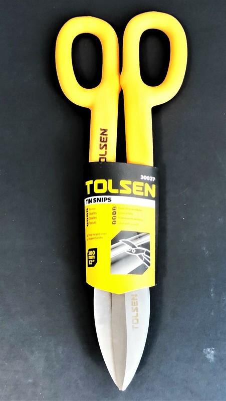 TOLSEN TOOLS 12" UTILTY TIN SNIPS SHEET METAL SHEARS SCISSORS LINOLEUM #30037 gallery