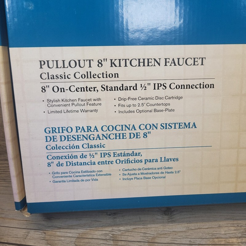 Pegasus PullOut Kitchen Faucet Brushed Bronze 8" On-Center Standard 1/2" Connect gallery