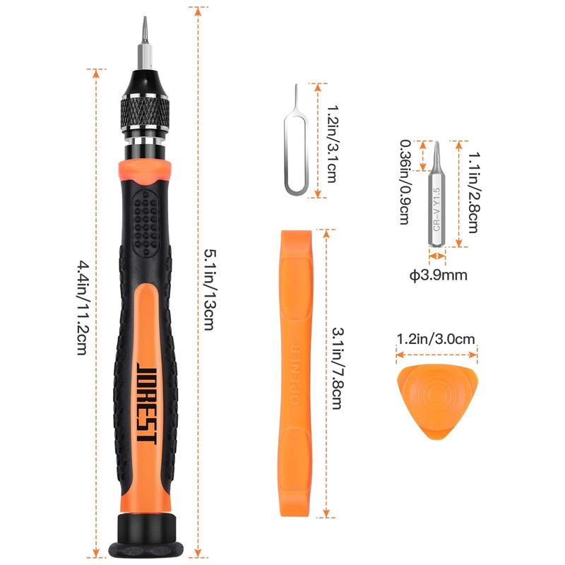 JOREST 24Pcs Small Precision Screwdriver Set with Torx T5 T6 T8 T9, Y00, S gallery