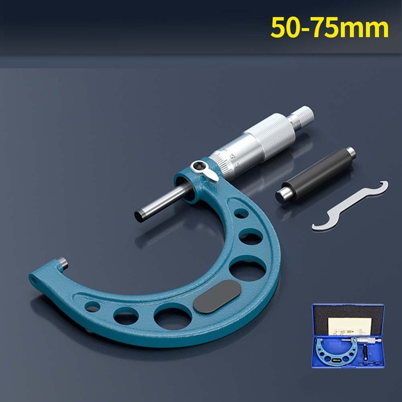 Outer Micrometer Tool for Machinists 00001 Inch Graduation 025 to 100mm Range gallery