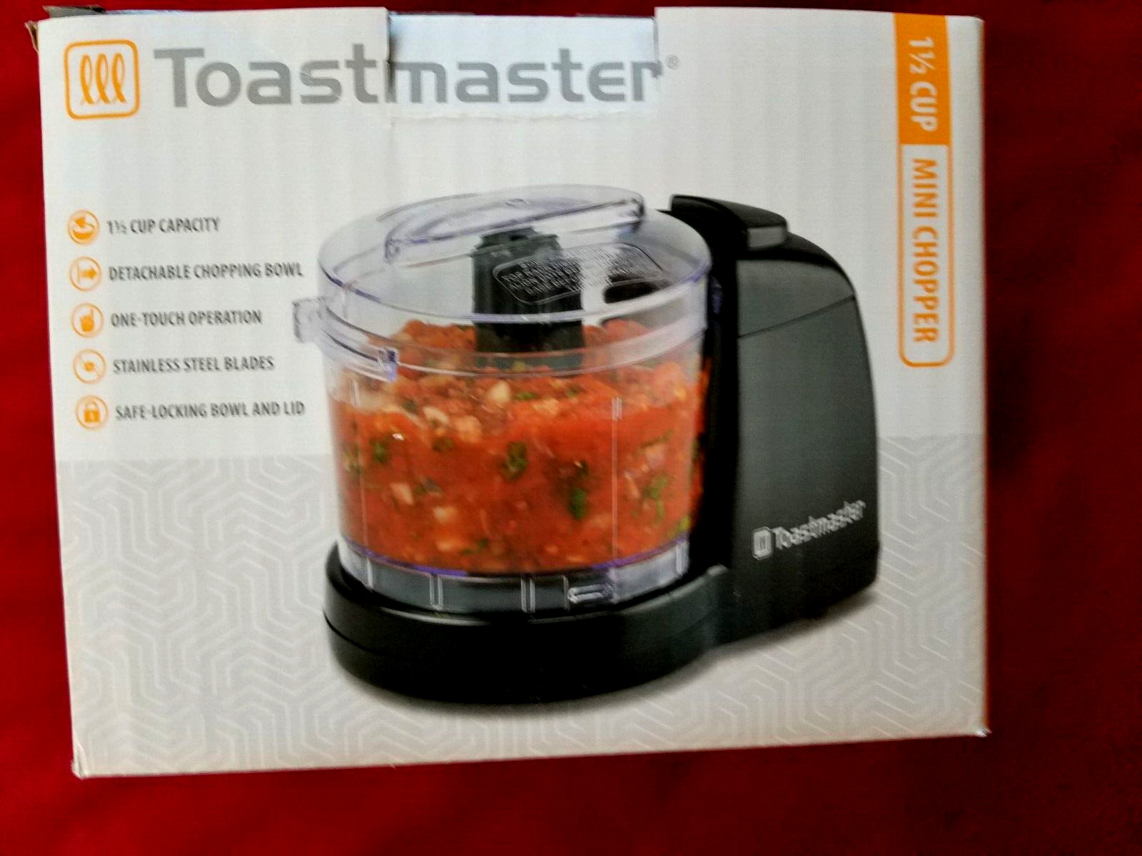 Toastmaster 1.5 Cup Capacity Mini Veggie Chopper Blender #TM-67MCKL Black NEW gallery