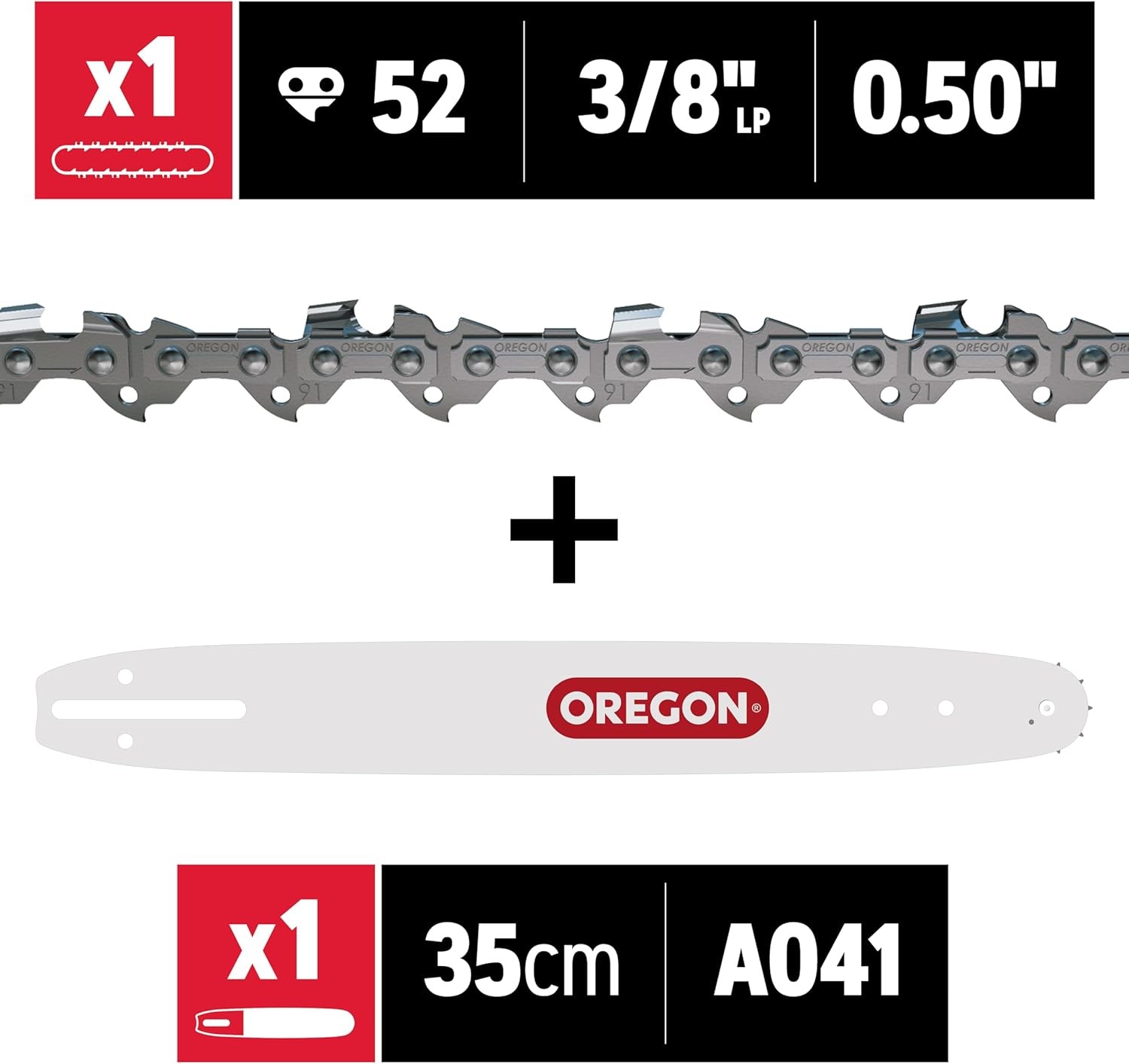 27856 14-Inch Guide Bar and Advancecut S52 Chainsaw Chain Combo, Fits Echo, Craf gallery