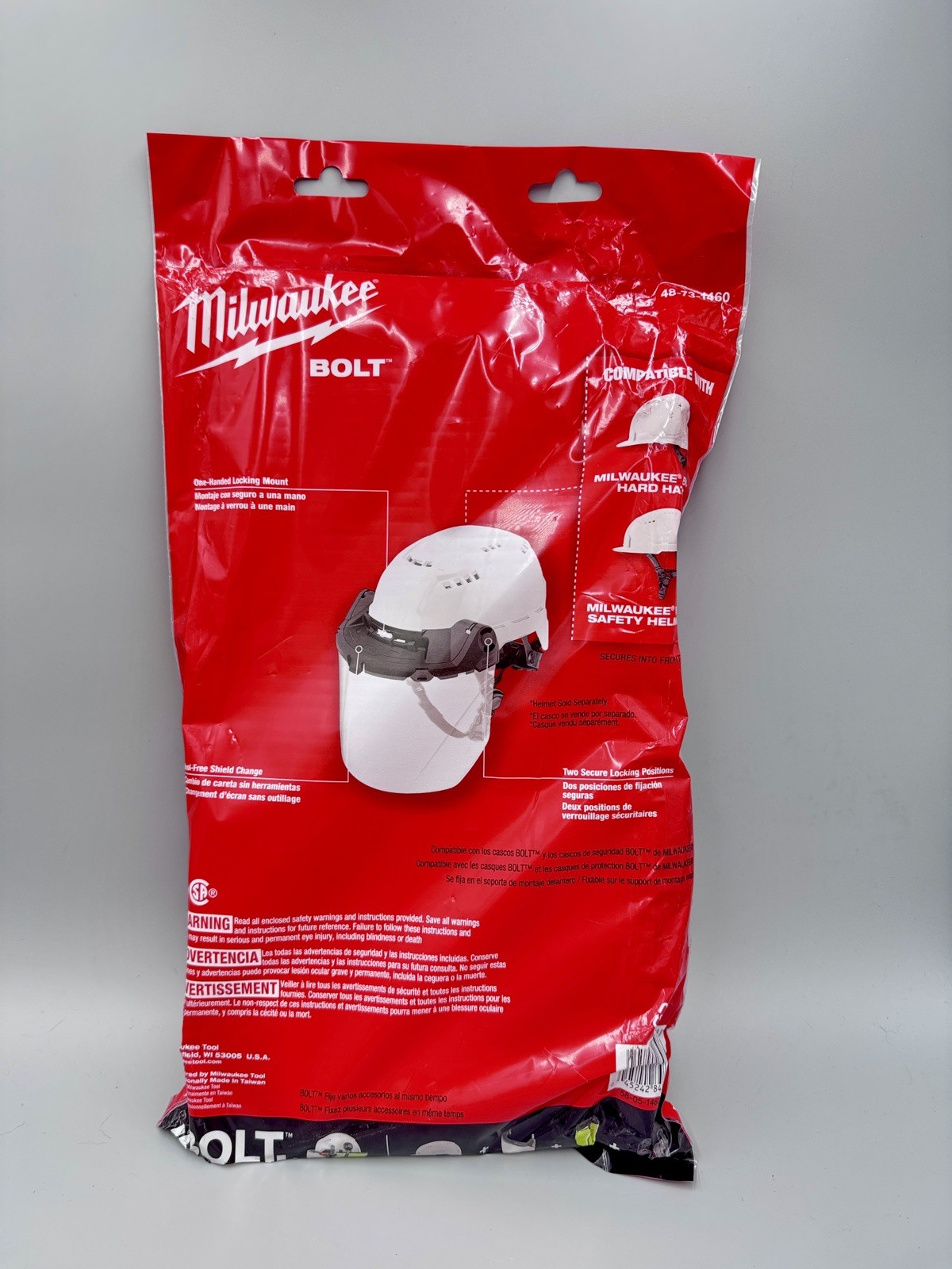 Brand New Milwaukee Bolt Task Full Face Shield - Clear Uncoated Lens 48-73-1460 gallery