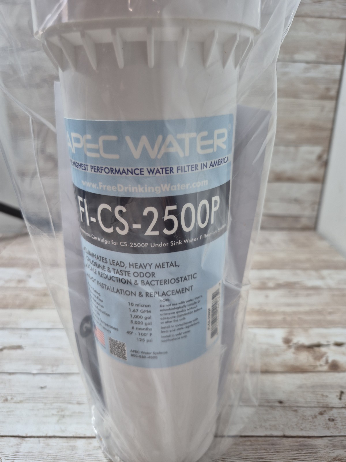 APEC FI-CS-2500P Replacement Water Filter for CS-2500P Water Filtration System gallery