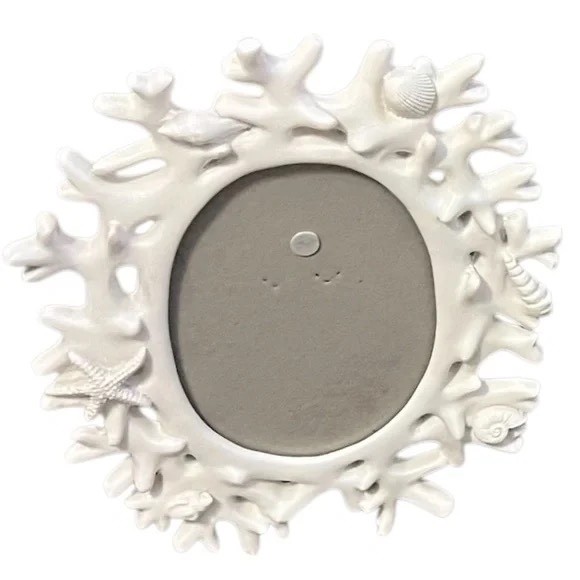 Sheffield Coral Shell Creative Resin 5" x 7" or 4" x 6" Picture Frame, NEW gallery
